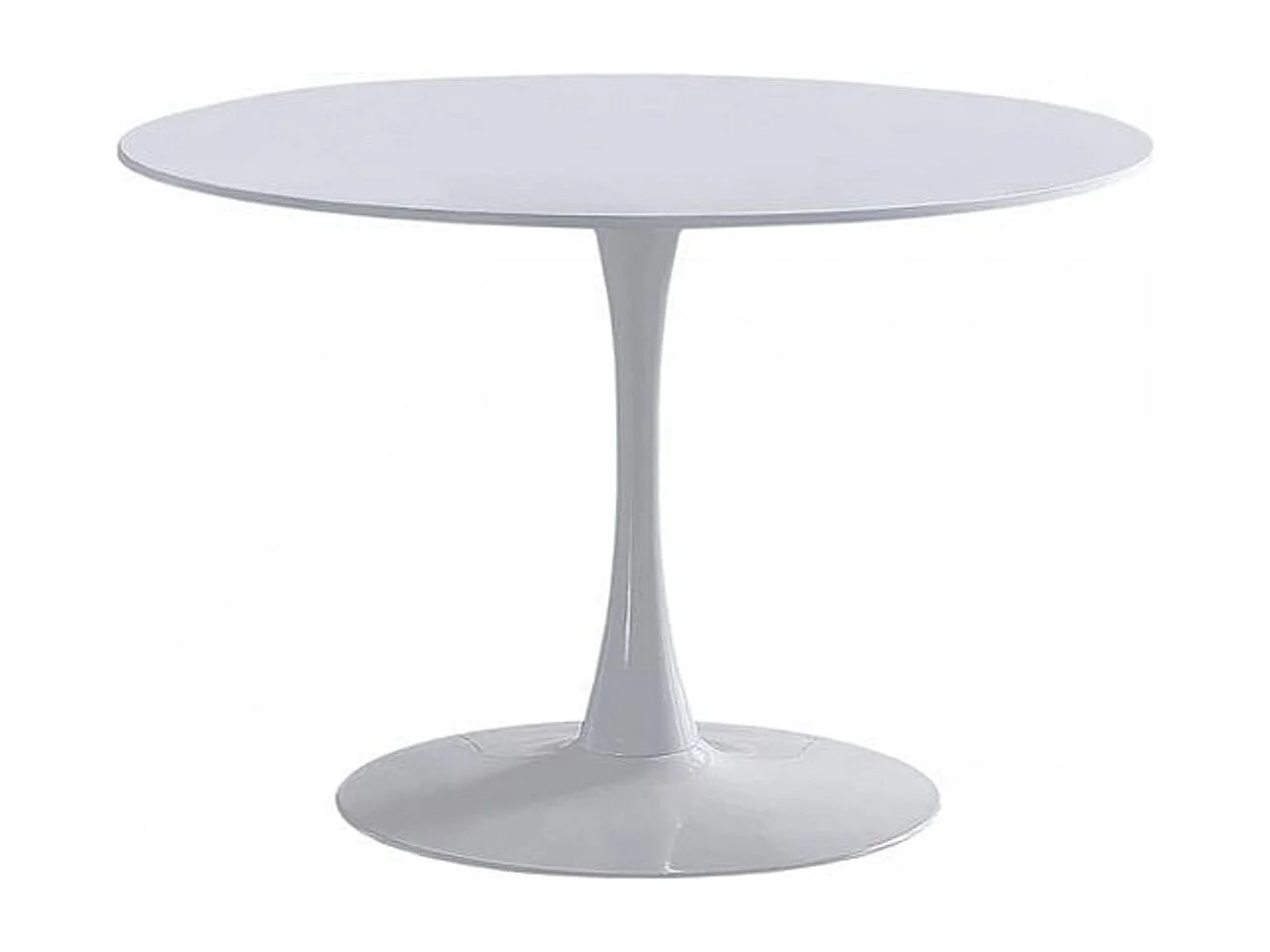 Mesa comedor redonda Gina blanco 110x110x75 cm Adec