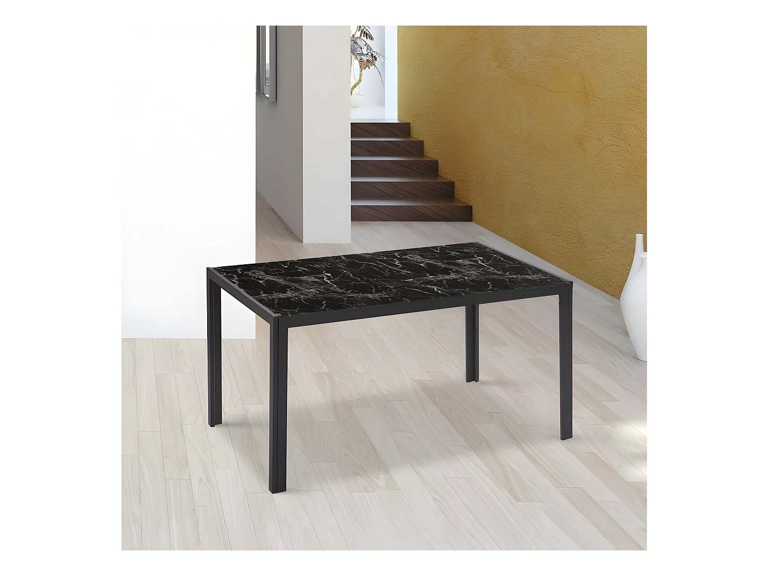 Mesa de comedor Lacey Mármol negro