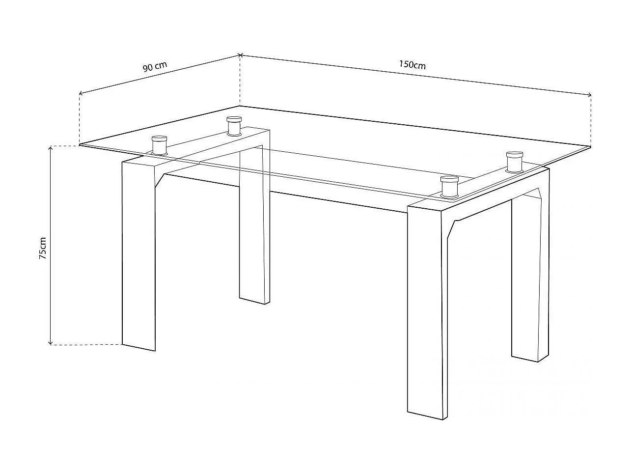 Mesa de jantar Lou Cambria