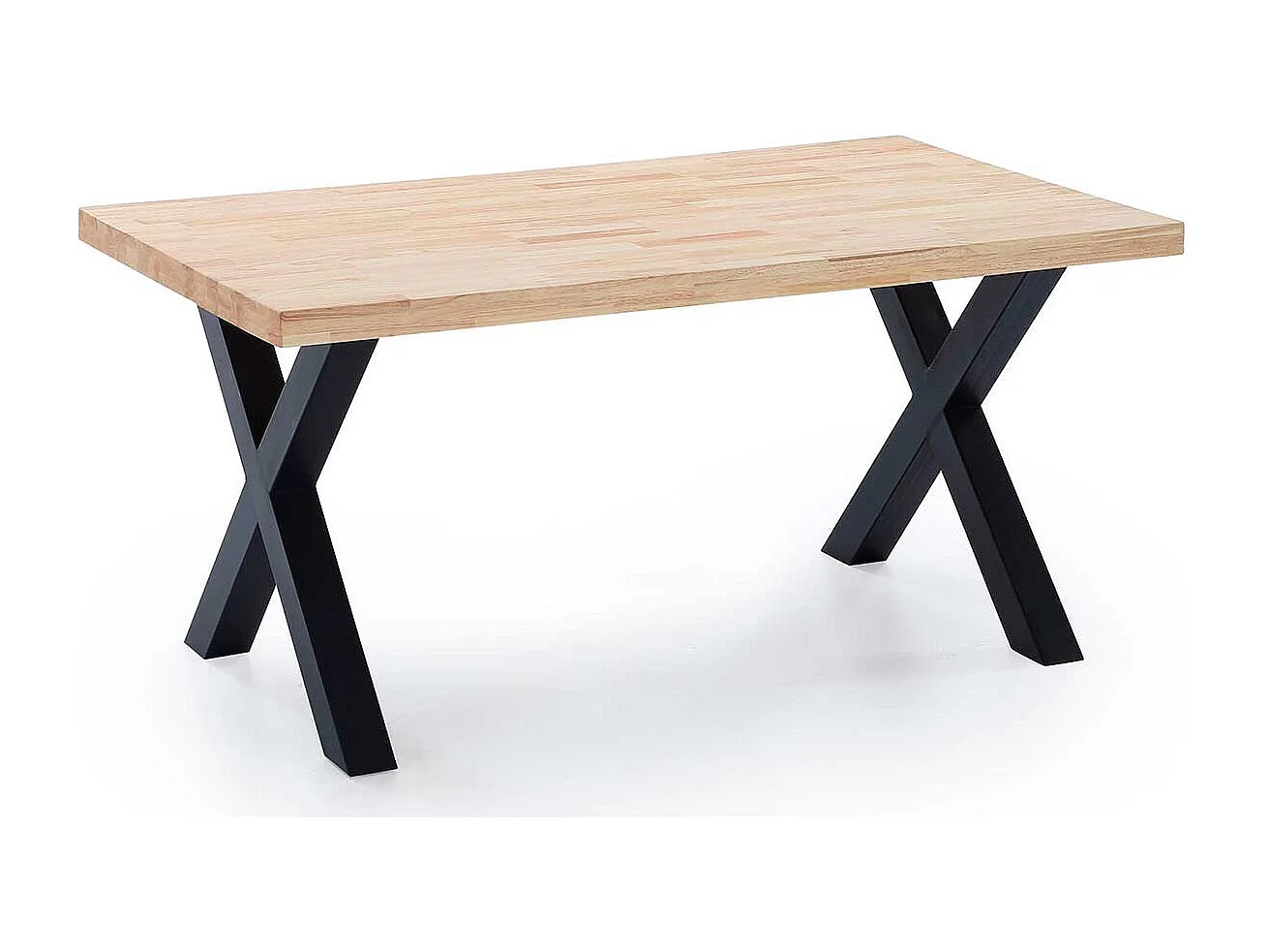 Mesa de jantar X-Loft 160 Carvalho selvagem - Preto