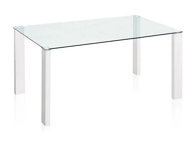 Mesa de comedor Valya Cristal - Blanco