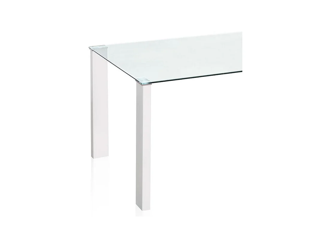 Mesa de comedor Valya Cristal - Blanco