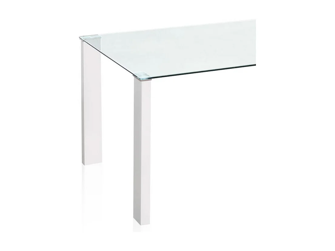 Mesa de comedor Valya Cristal - Blanco