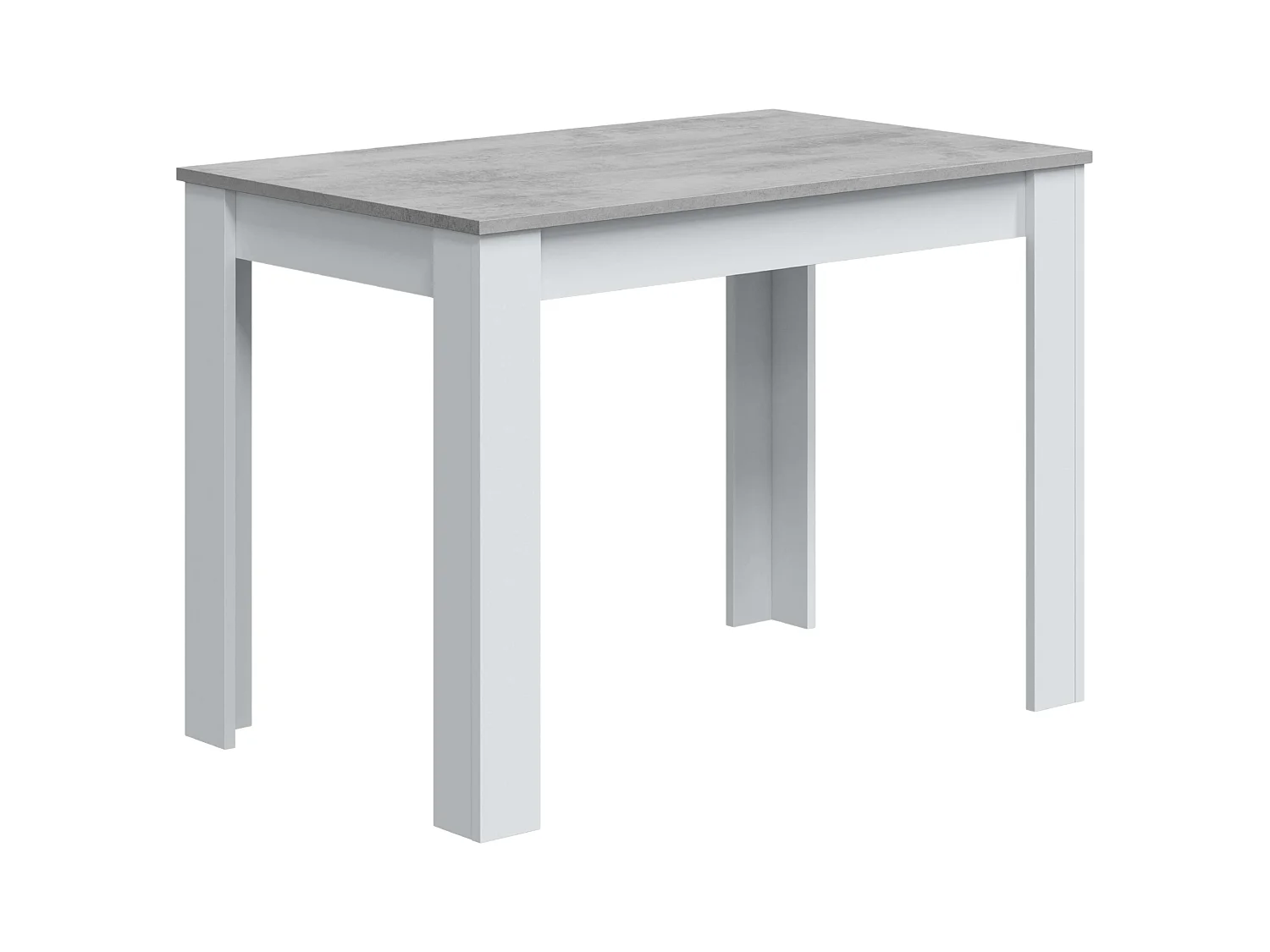 Mesa de comedor Cloe Blanco - Cemento