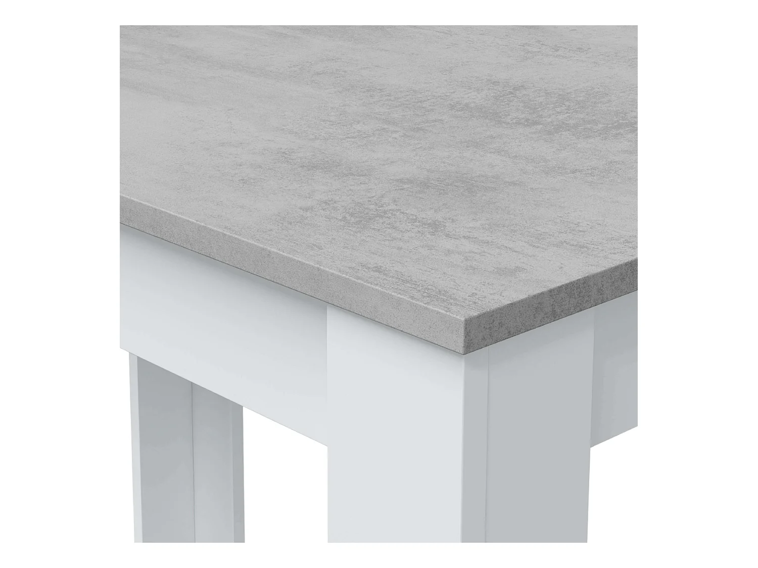 Mesa de comedor Cloe Blanco - Cemento