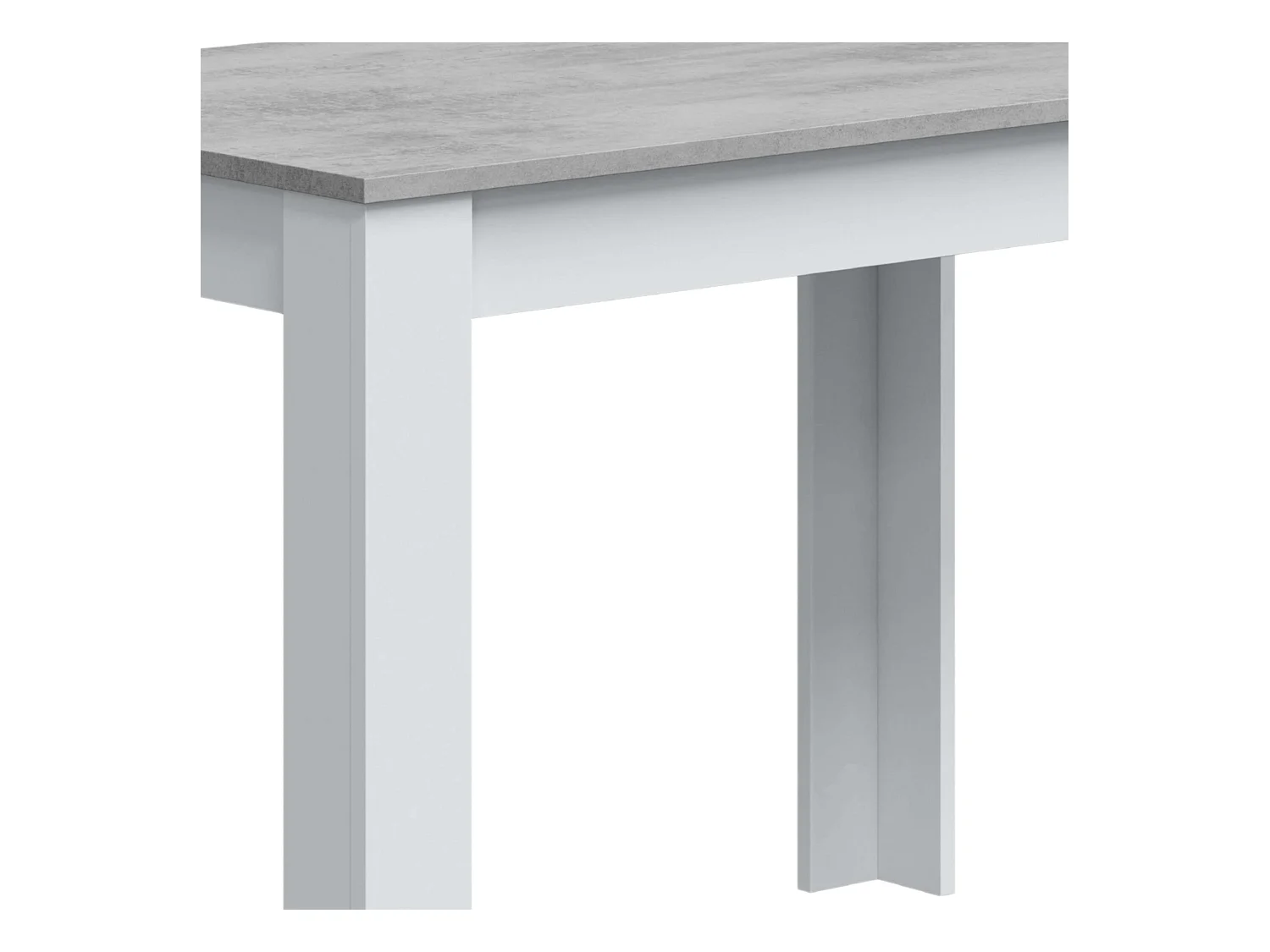 Mesa de comedor Cloe Blanco - Cemento