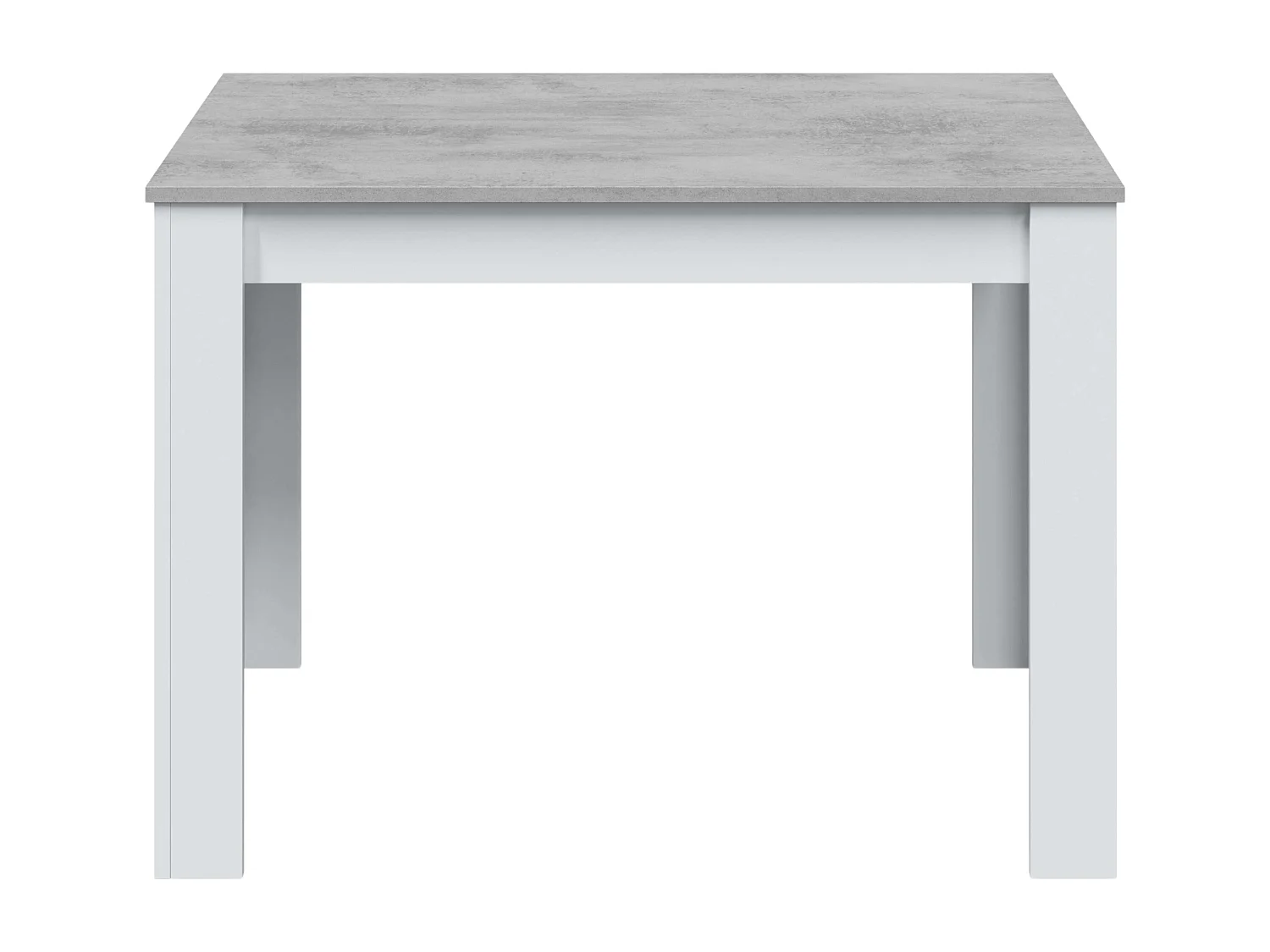Tavolino Cloe Bianco Artik e Cemento 78 x 109 x 67 cm Moderno e Resistente in Melamina