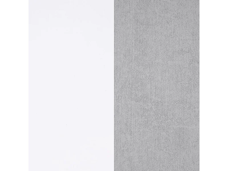 Tavolino Cloe Bianco Artik e Cemento 78 x 109 x 67 cm Moderno e Resistente in Melamina