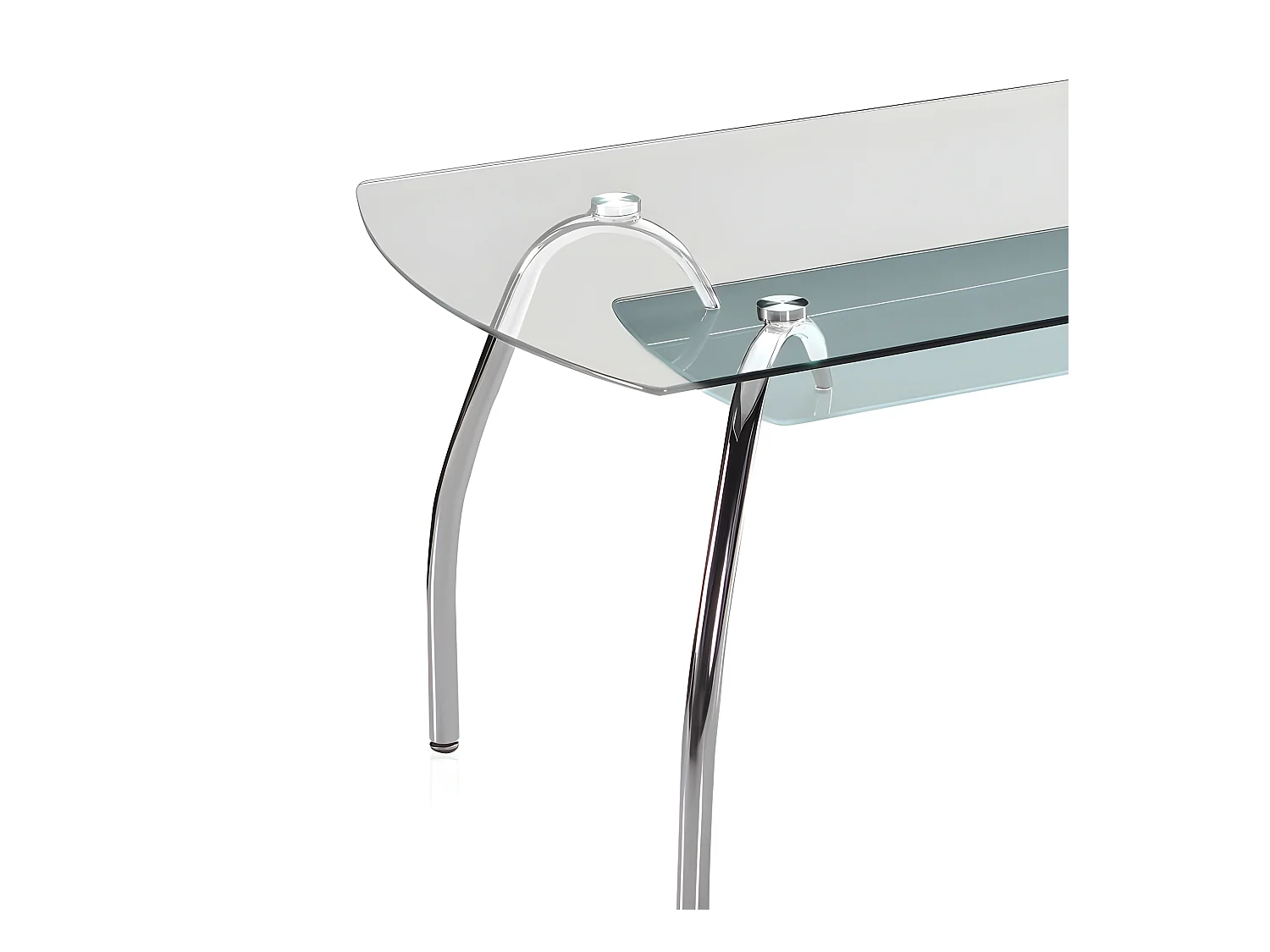 Mesa de comedor Ove Cristal - Cromo