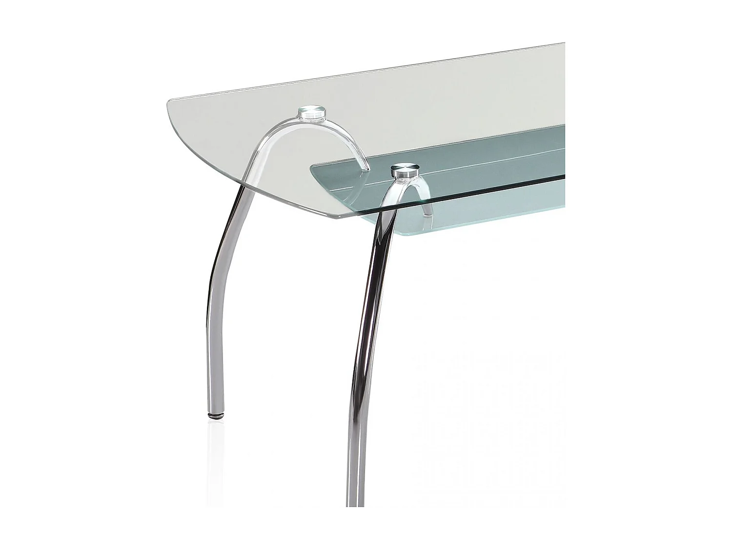 Mesa de jantar Ove Cristal - Cromo