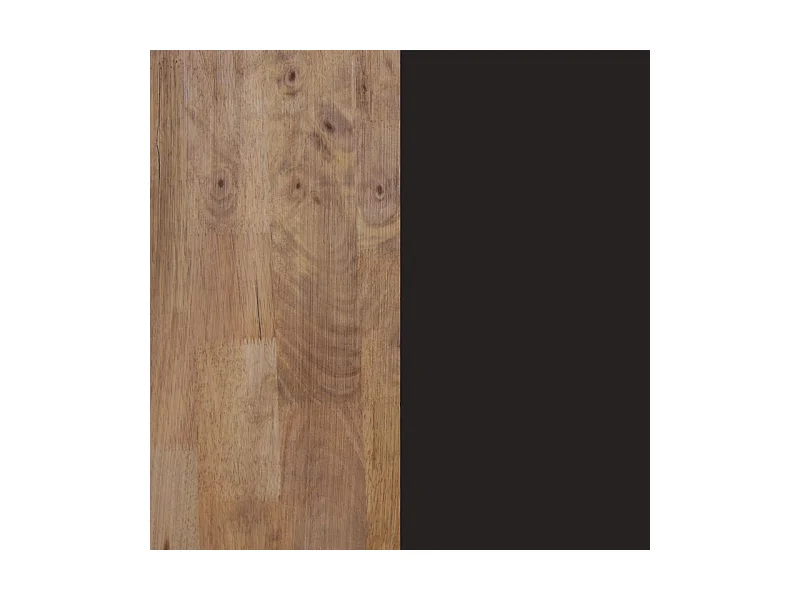 Mesa comedor fija X-Loft roble American/negro 76x80x140 cm Adec