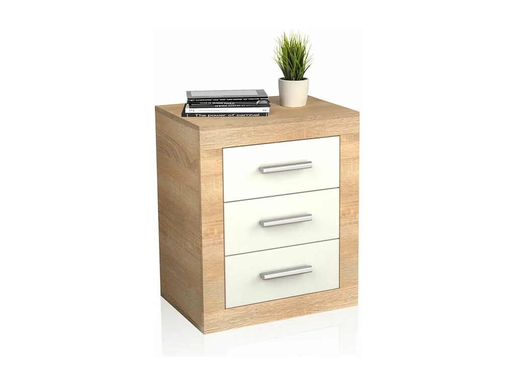 Mesita de noche Kira Cambria - Blanco