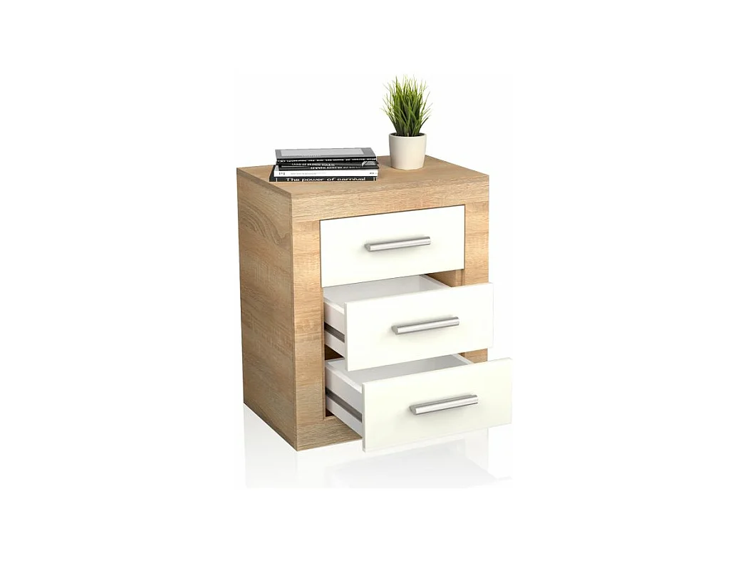 Mesita de noche Kira Cambria - Blanco