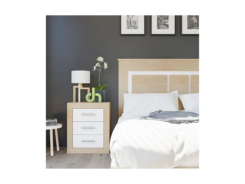 Mesita de noche Kira Cambria - Blanco