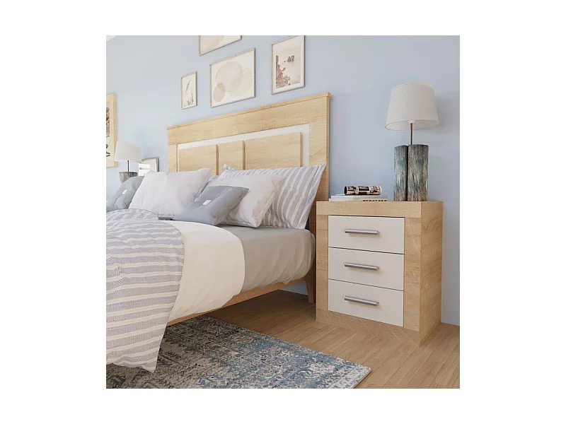 Mesita de noche Kira Cambria - Blanco