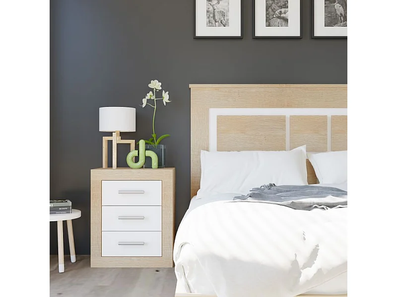 Mesita de noche Kira Cambria - Blanco