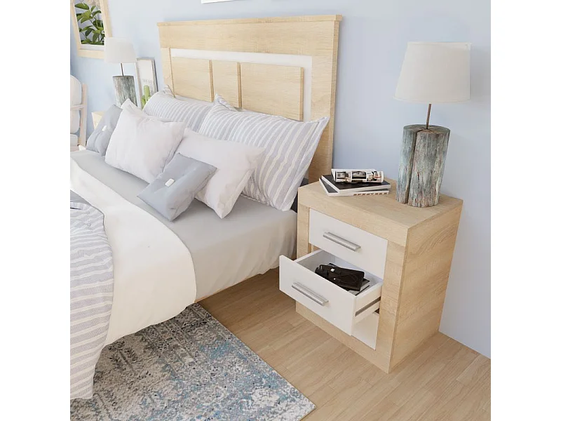 Mesita de noche Kira Cambria - Blanco