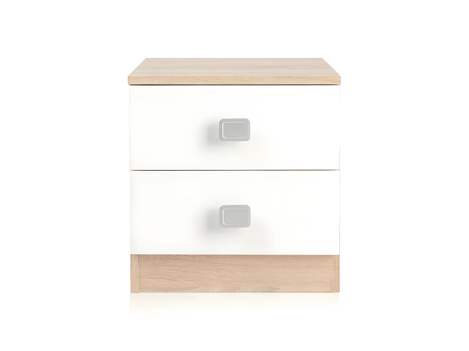 Mesita de noche Kamik Roble Nordico - Blanco