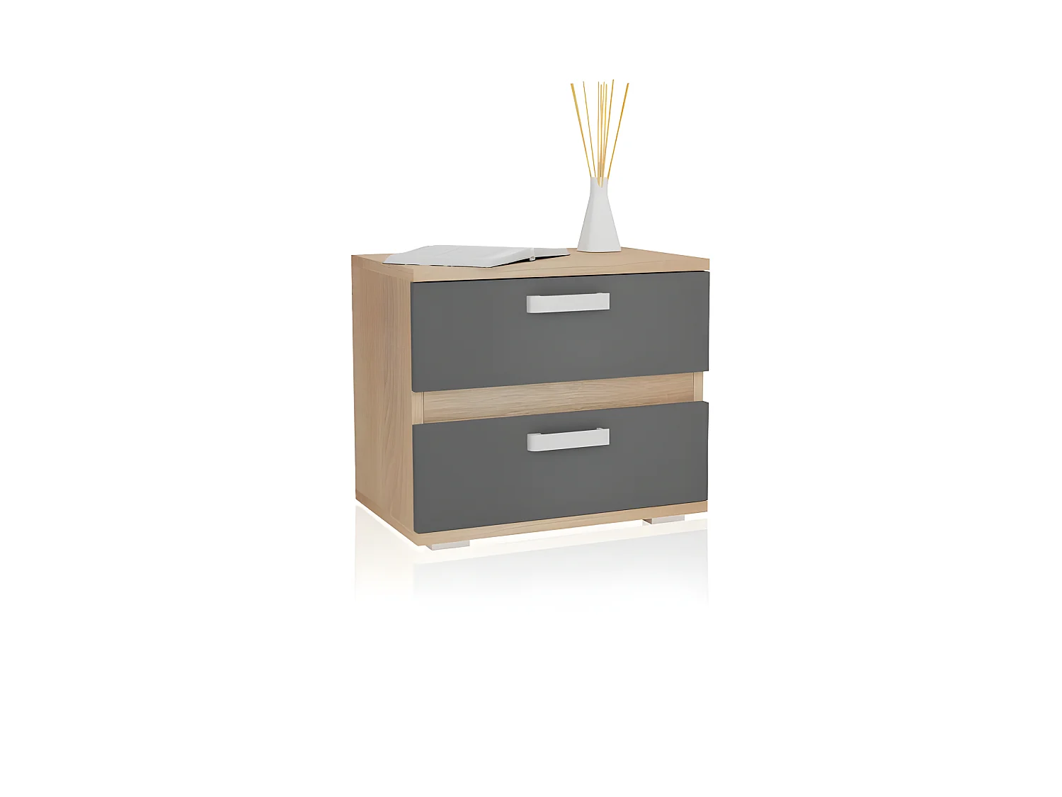 Mesita de noche Ataneq Cambria - Grafito