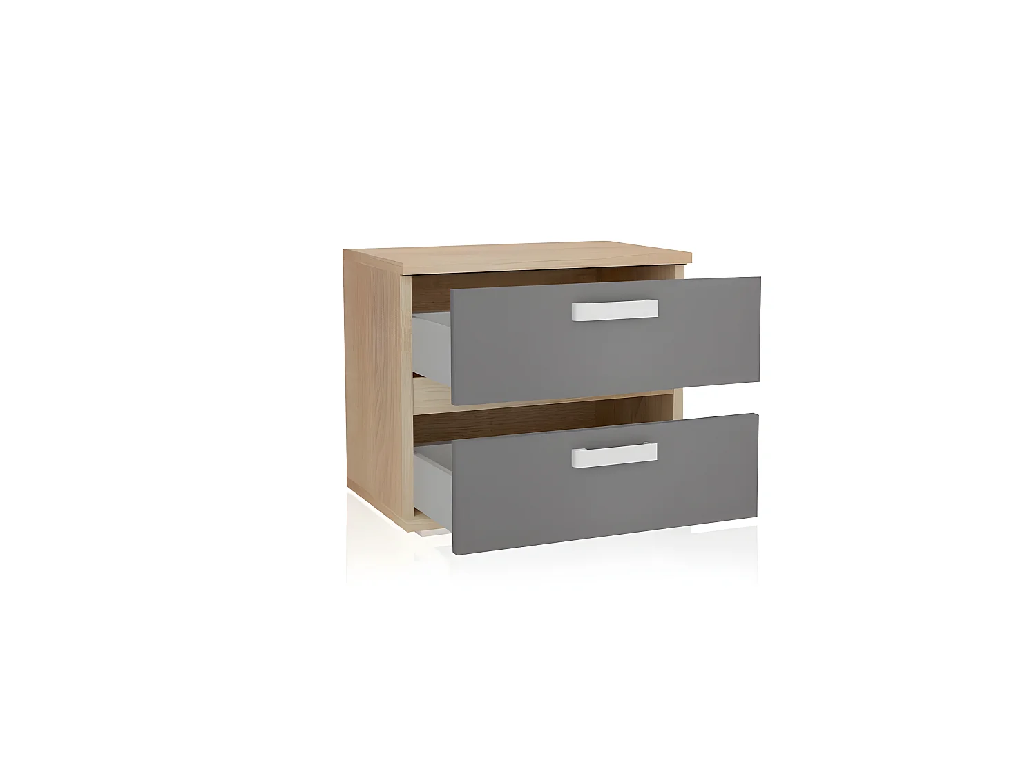 Mesita de noche Ataneq Cambria - Grafito