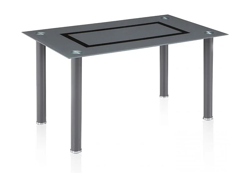 Mesa de comedor Gray Gris - Cristal gris