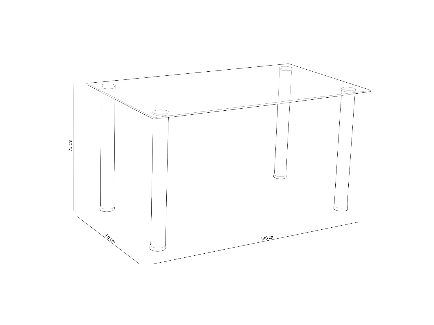 Mesa de comedor Yuri Negro