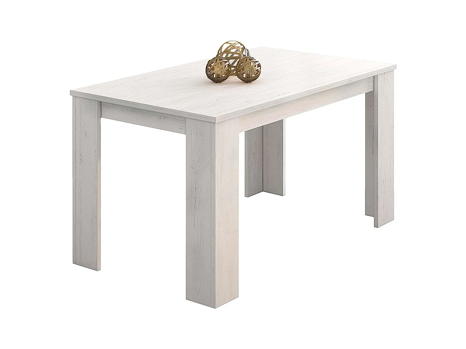 Mesa de comedor Berta fija andersen pino 75x140x80 cm