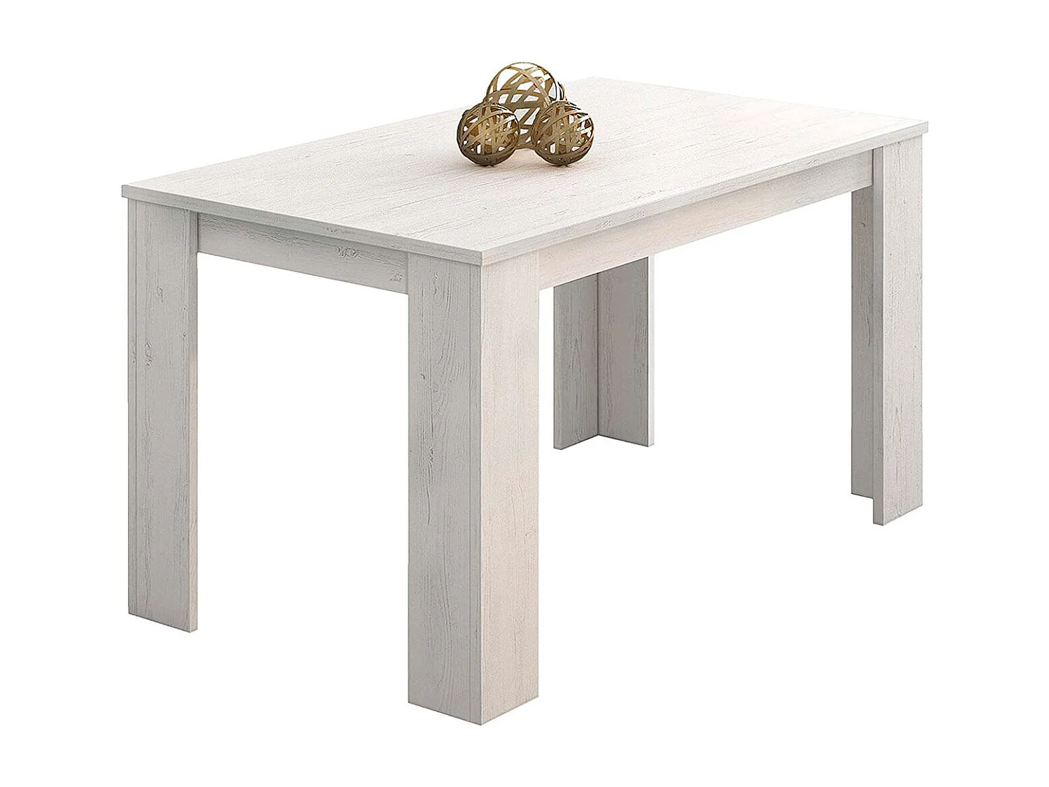 Mesa de comedor Berta fija andersen pino 75x140x80 cm