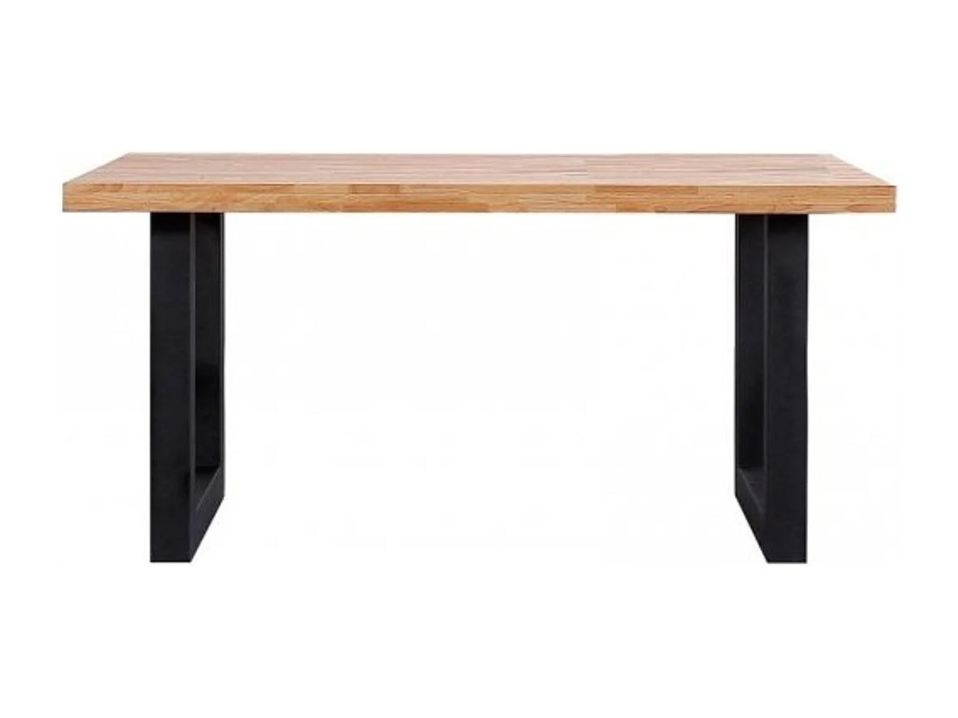 Mesa de jantar Loft 160 Roble salvaje - Negro