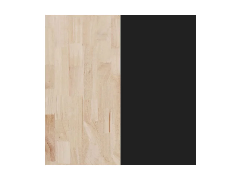 Mesa de comedor Xena forma patas cruzadas tapa irregular roble Nordish/negro 76x180x100 cm Adec