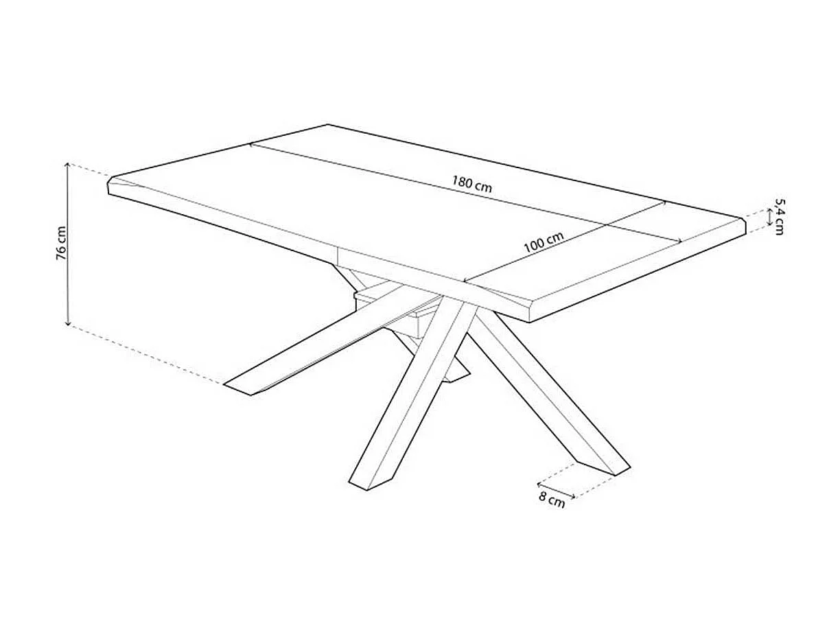 Mesa de jantar Xena Fit 180