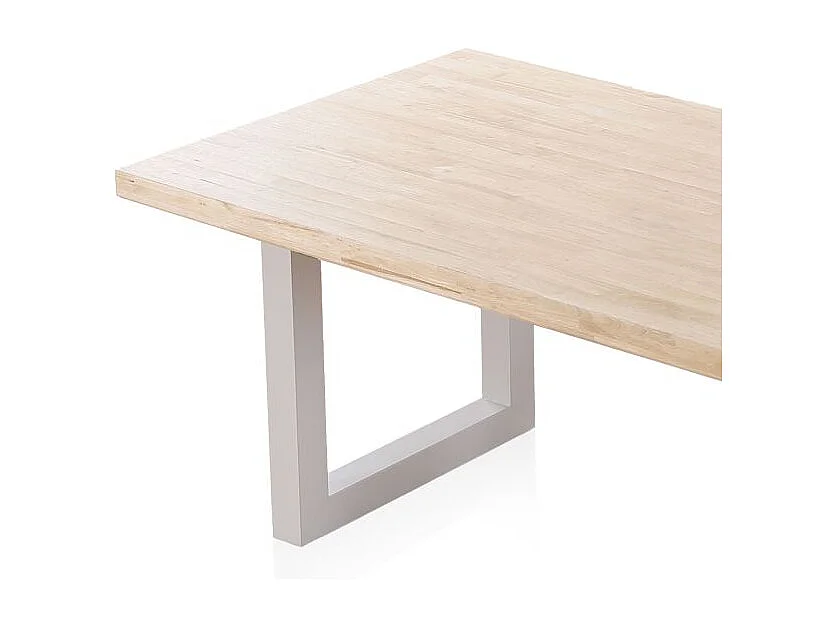 Mesa de comedor Loft rectangular diseño nórdico roble Nordish/blanco 76x180x100 cm Adec