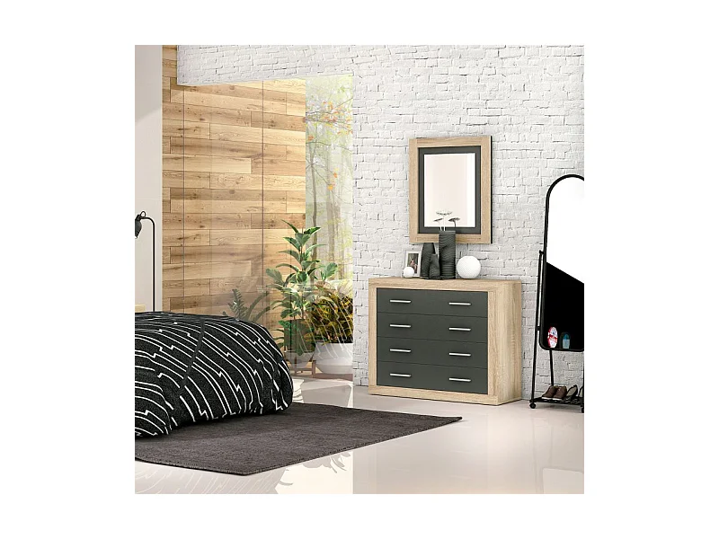 Cómoda Kira Cambria - Grafito