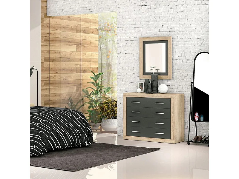 Cómoda Kira Cambria - Grafito