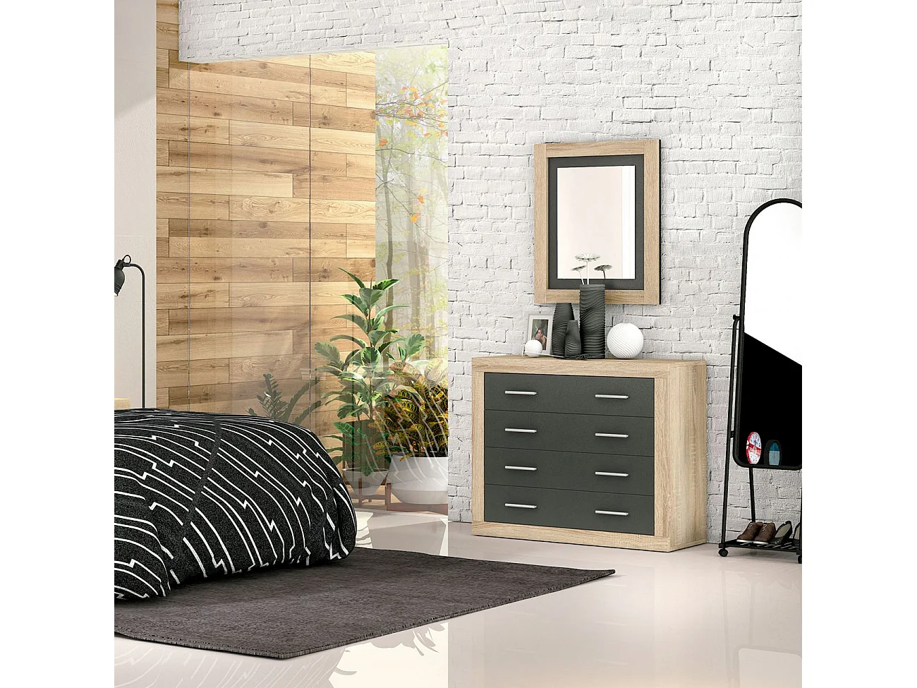 Cómoda Kira Cambria - Grafito