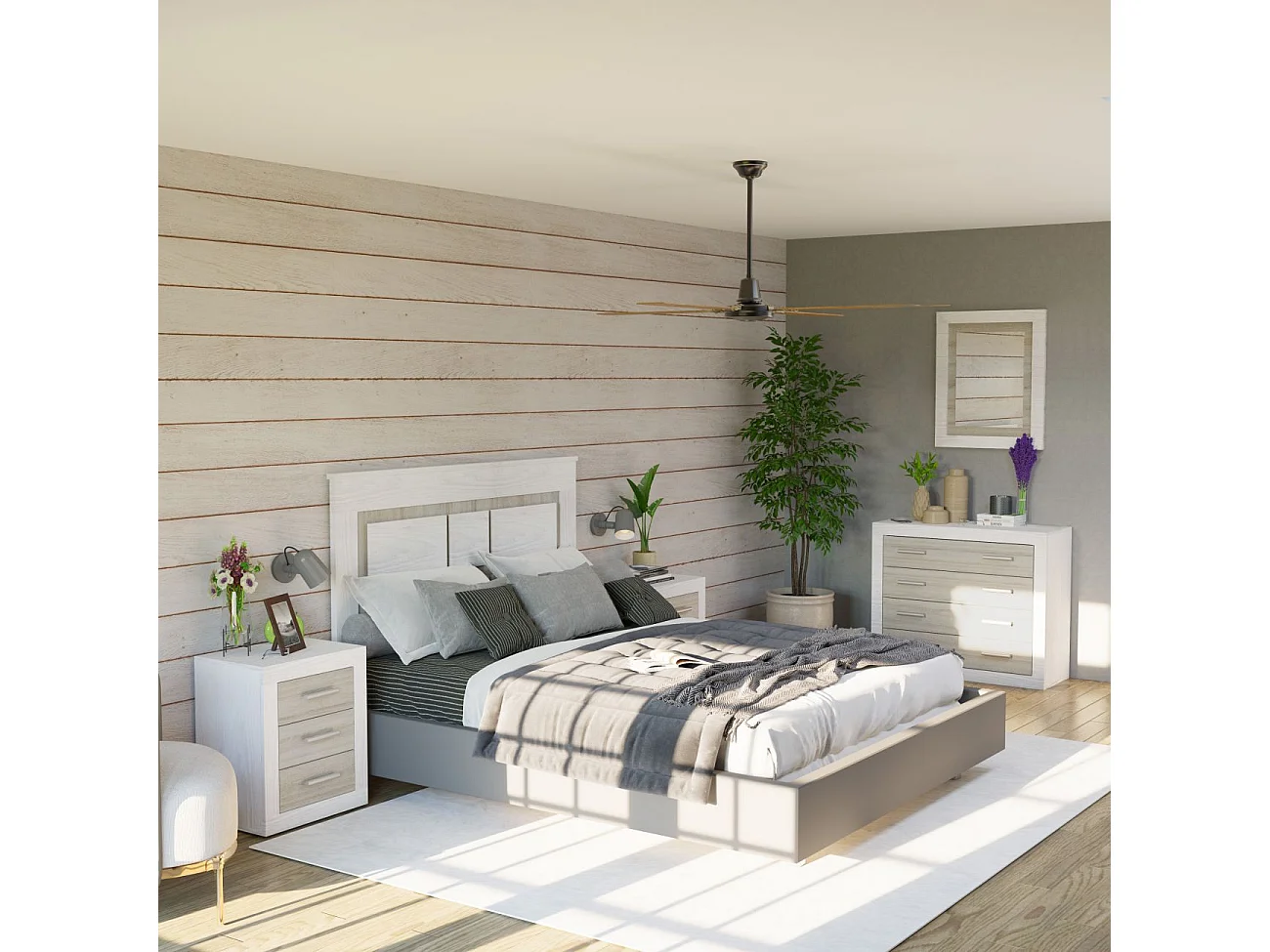 Cómoda Kira Andersen Pino - Gris