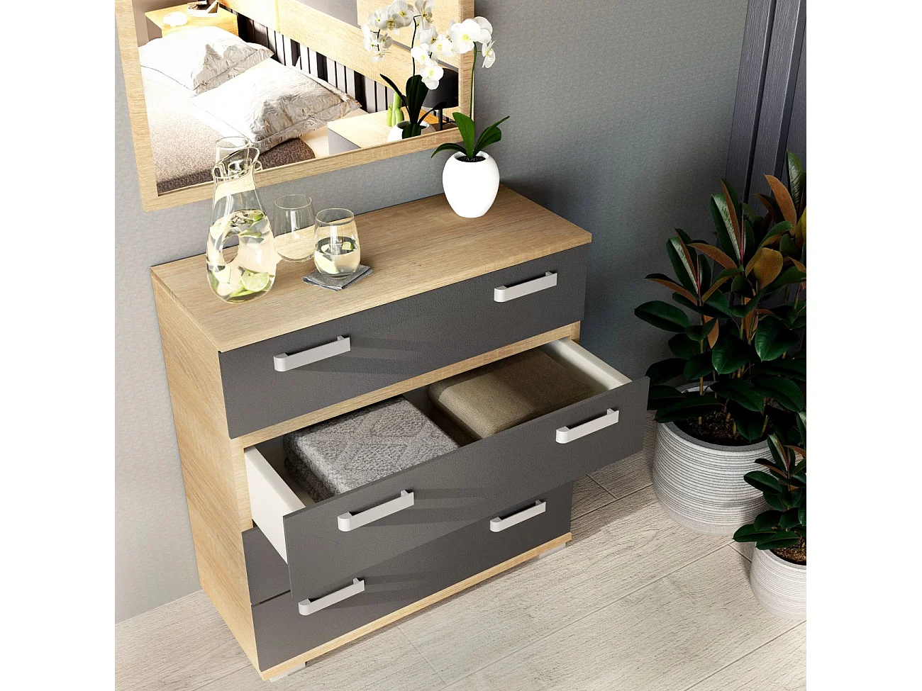 Cómoda Ataneq Cambria - Grafito