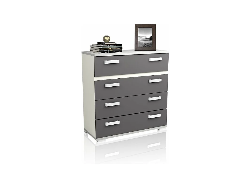 Cómoda Ataneq Blanco - Grafito