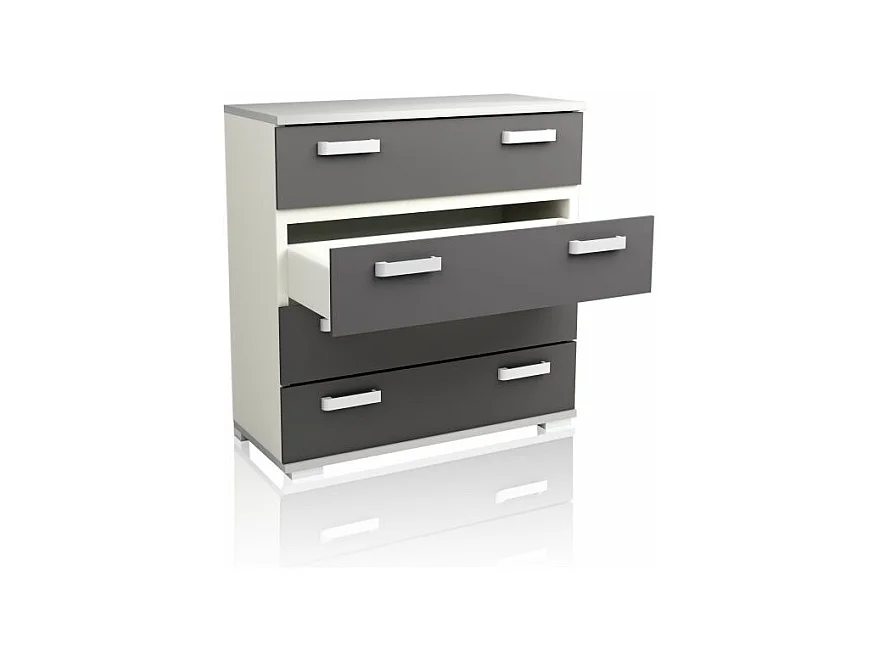 Cómoda Ataneq Blanco - Grafito