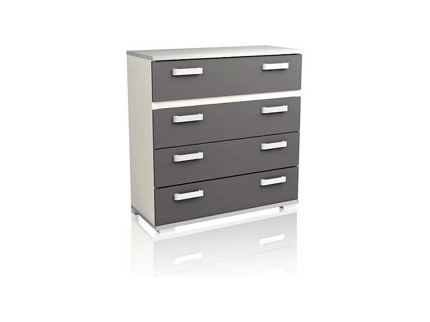 Cómoda Ataneq Blanco - Grafito