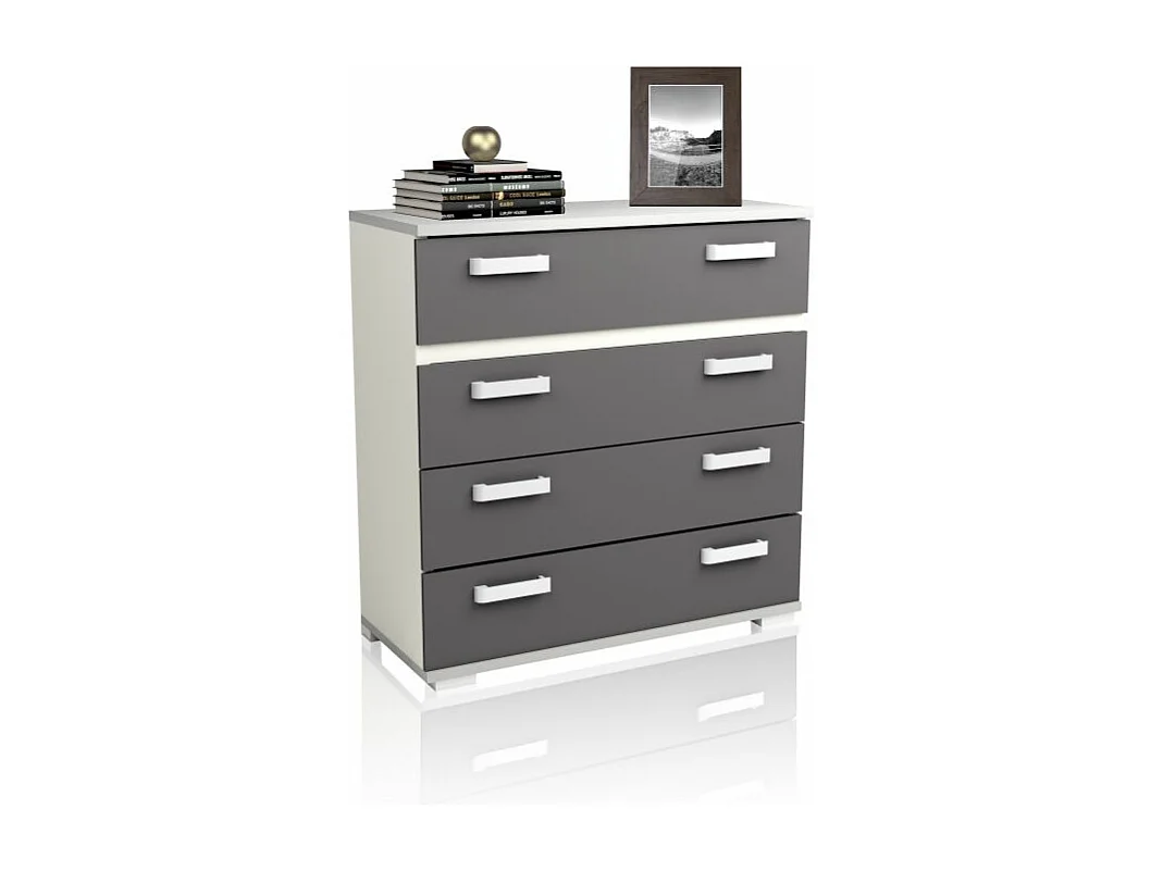 Cómoda Ataneq Blanco - Grafito