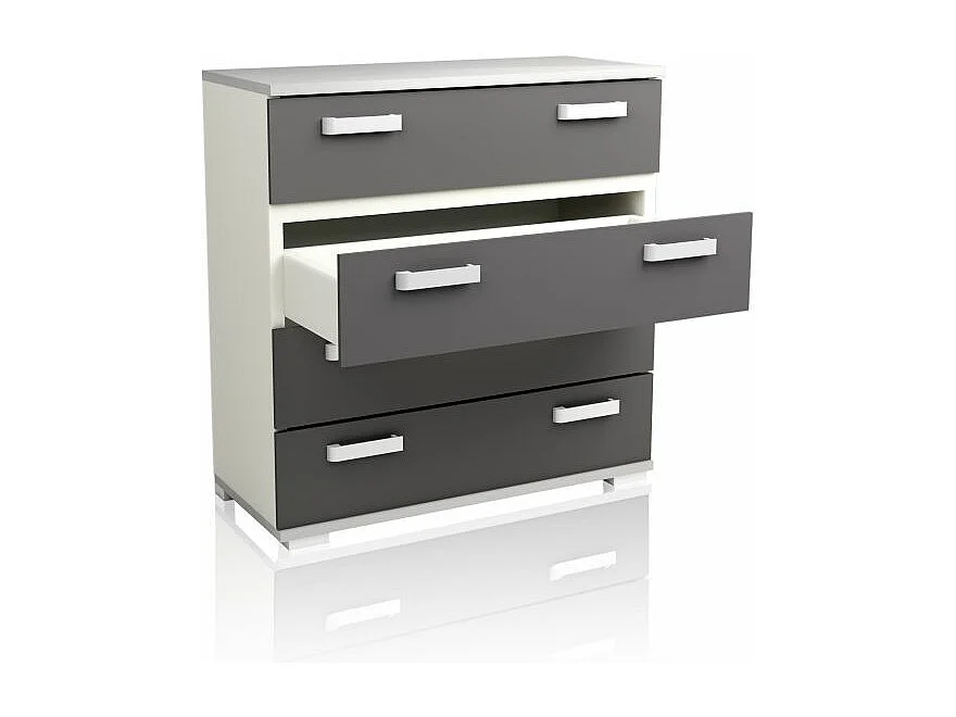 Cómoda Ataneq Blanco - Grafito