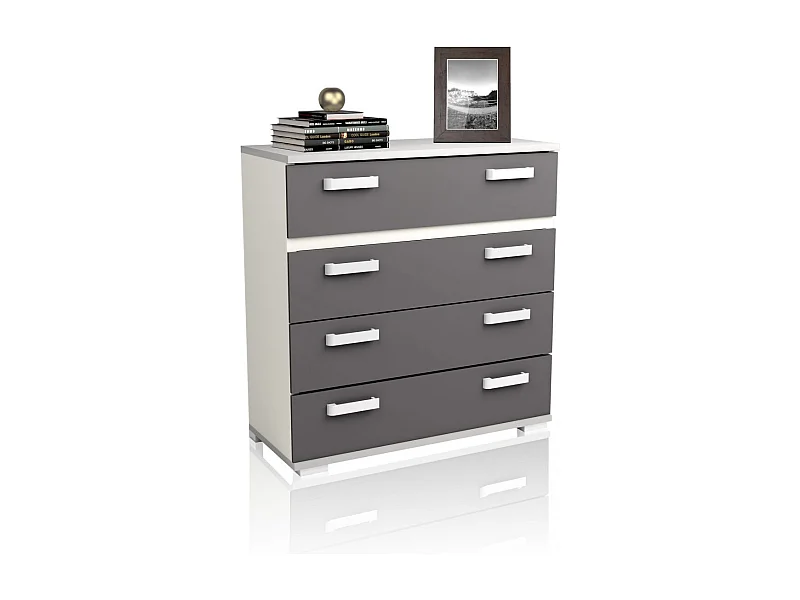 Cómoda Ataneq Blanco - Grafito