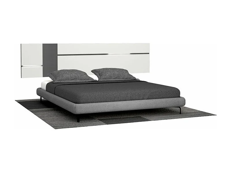 Cabecero Ataneq Air Leds Blanco - Grafito