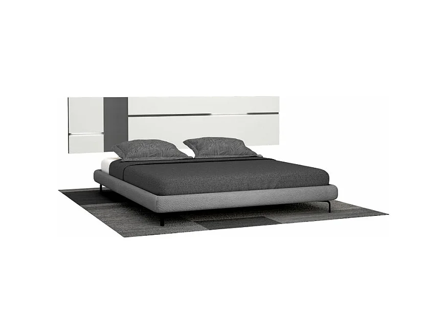 Cabecero Ataneq Air Leds Blanco - Grafito