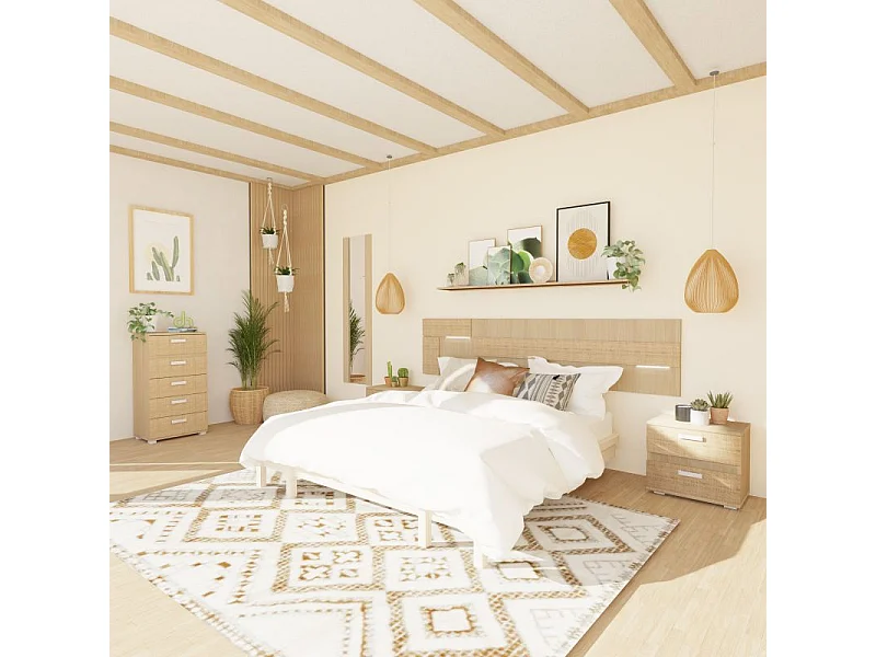 Cabecero Ataneq Tex Leds Tofe - Textil