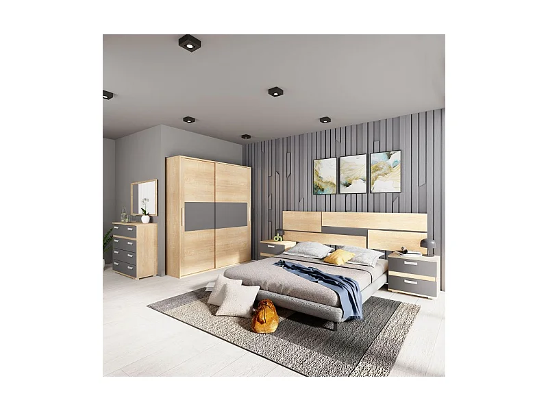 Cabecero Ataneq Pure Leds Cambria - Grafito