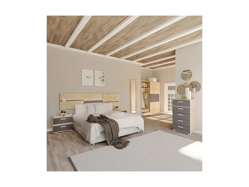 Cabecero Ataneq Pure Leds Cambria - Grafito