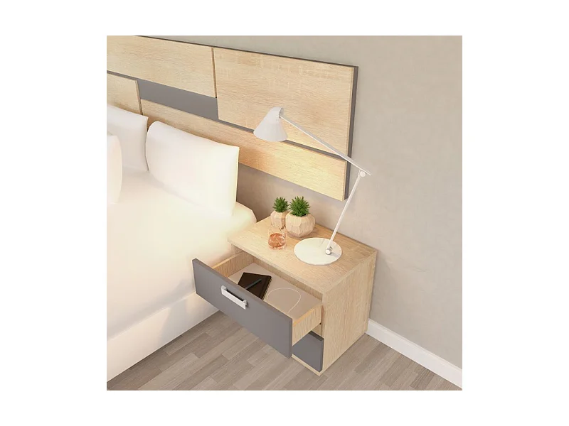 Dormitorio Ataneq Pure 4C Cambria - Grafito