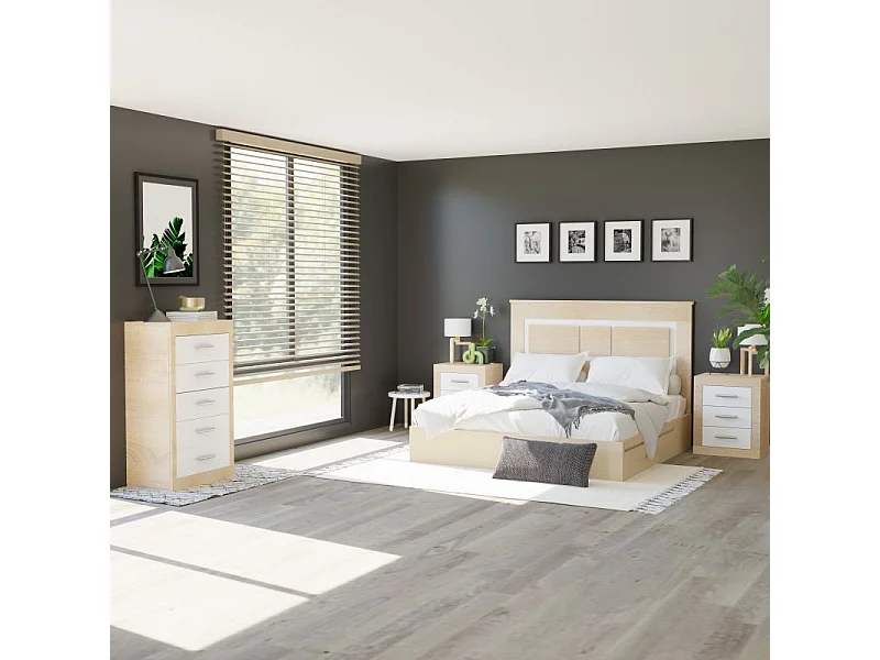 Cabecero Kira 160 Cambria - Blanco